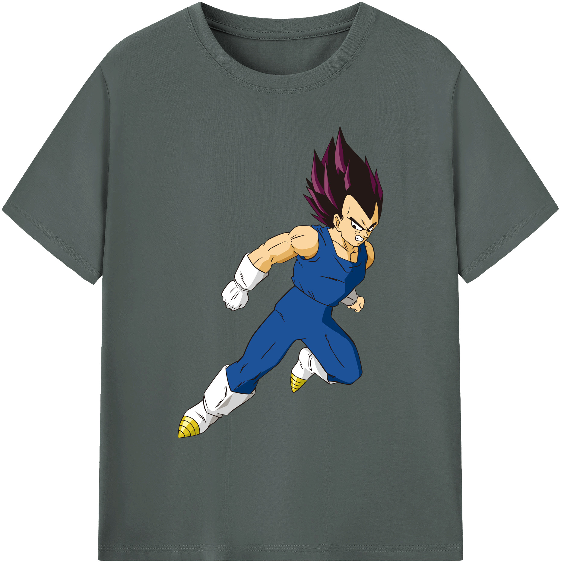 （画像用） ドラゴンボール ベジータ四世（Bejīta Yonsei）DRAGON BALL Vegeta IV 綿100％ メンズ半袖Tシャツ｜肌触りやわらか＆通気性
